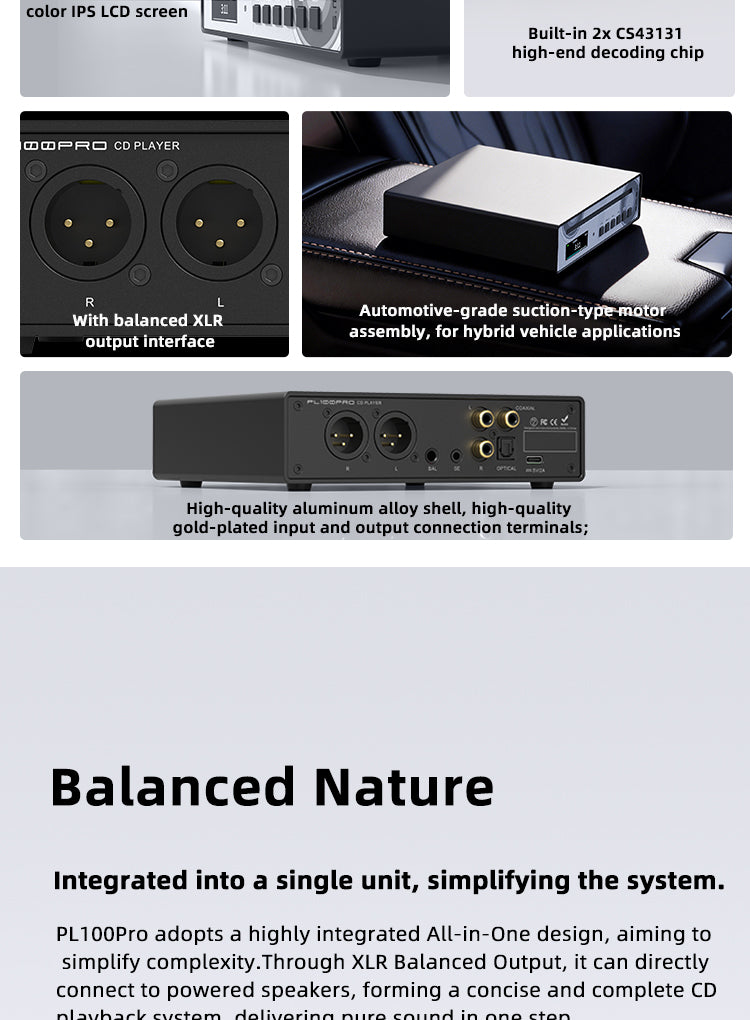 Apos Audio SMSL DAC (Digital-to-Analog Converter) SMSL PL100 Pro CD Player