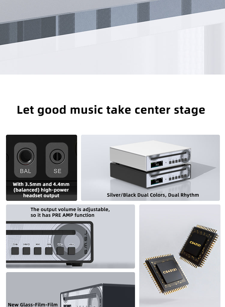 Apos Audio SMSL DAC (Digital-to-Analog Converter) SMSL PL100 Pro CD Player