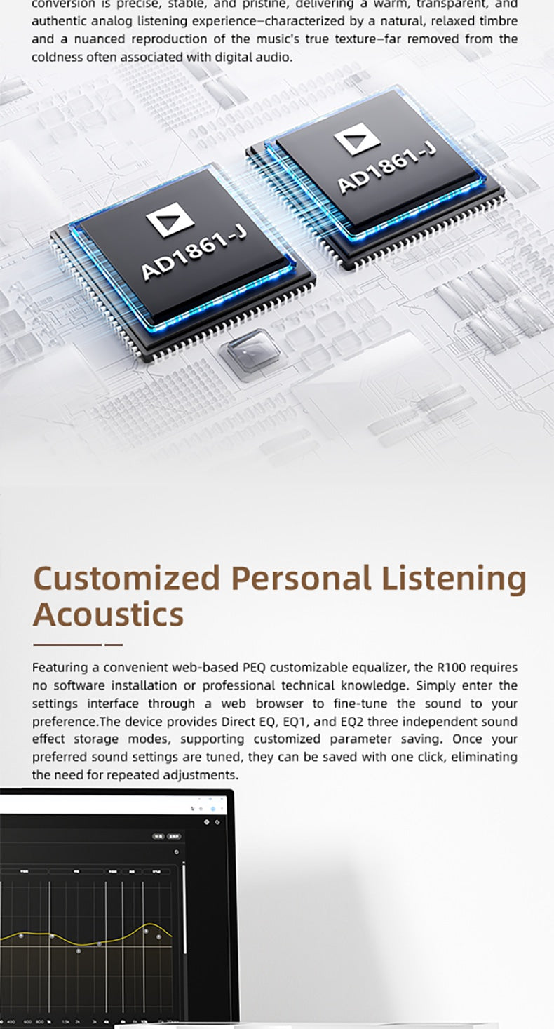 Apos Audio SMSL DAC (Digital-to-Analog Converter) SMSL R100 R2R Desktop DAC