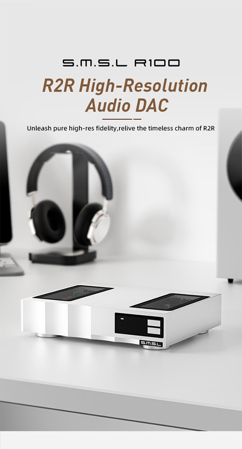 Apos Audio SMSL DAC (Digital-to-Analog Converter) SMSL R100 R2R Desktop DAC