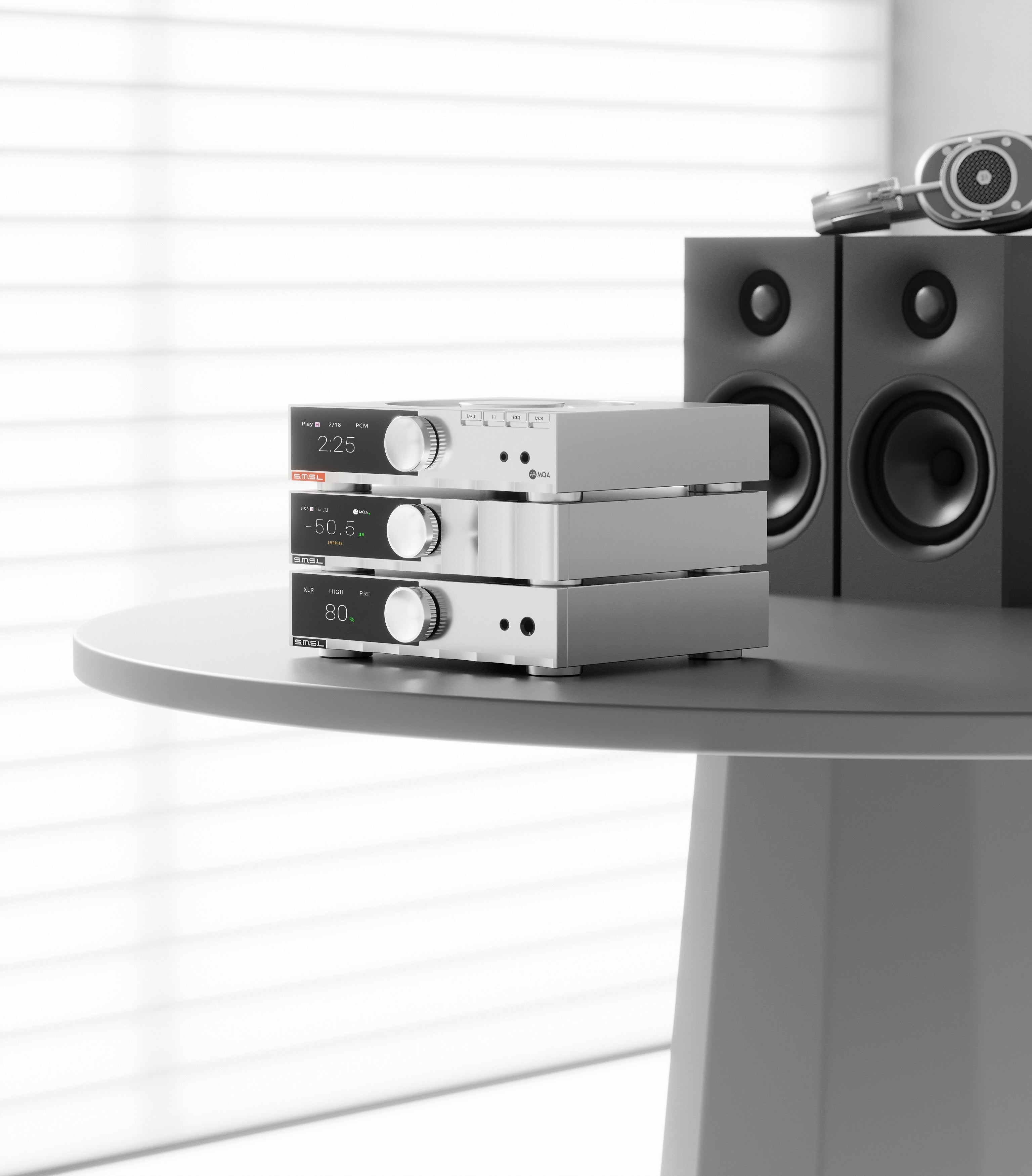 Apos Audio SMSL Headphone Amp SMSL H200 Fully-Balanced Headphone Amplifier and Preamplifier