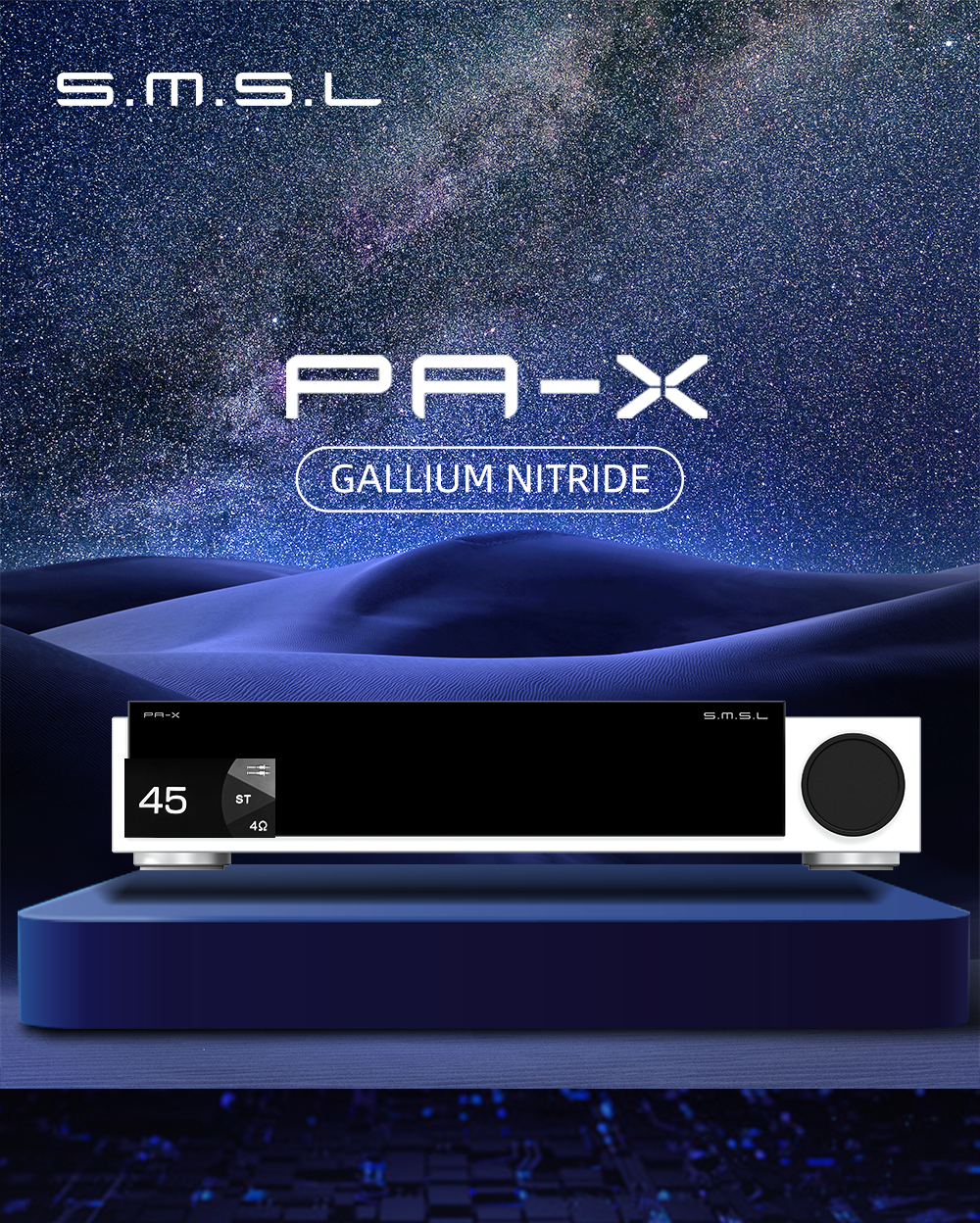 Apos Audio SMSL Speaker Amp SMSL PA-X Gallium Nitride Power Amplifier