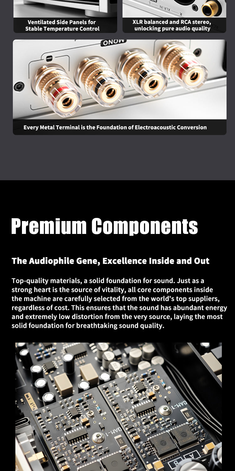 Apos Audio SMSL Speaker Amp SMSL PA400 Gallium Nitride Power Amplifier