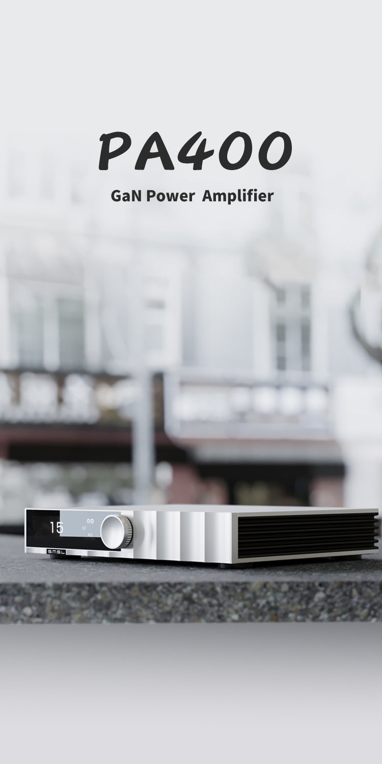 Apos Audio SMSL Speaker Amp SMSL PA400 Gallium Nitride Power Amplifier