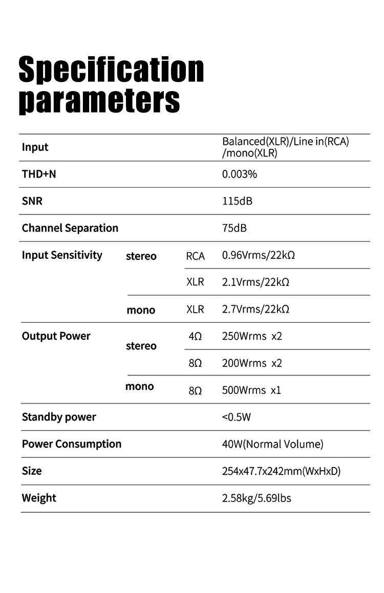 Apos Audio SMSL Speaker Amp SMSL PA400 Gallium Nitride Power Amplifier