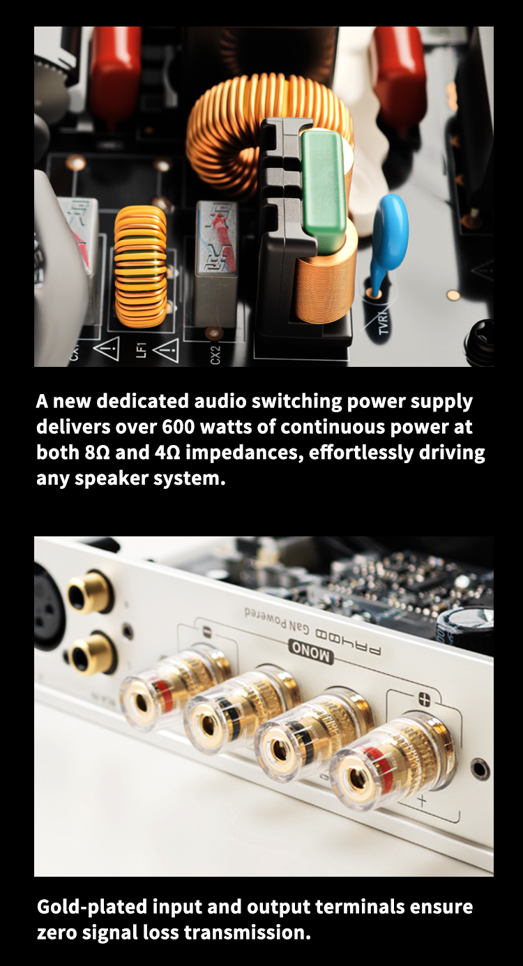 Apos Audio SMSL Speaker Amp SMSL PA400 Gallium Nitride Power Amplifier