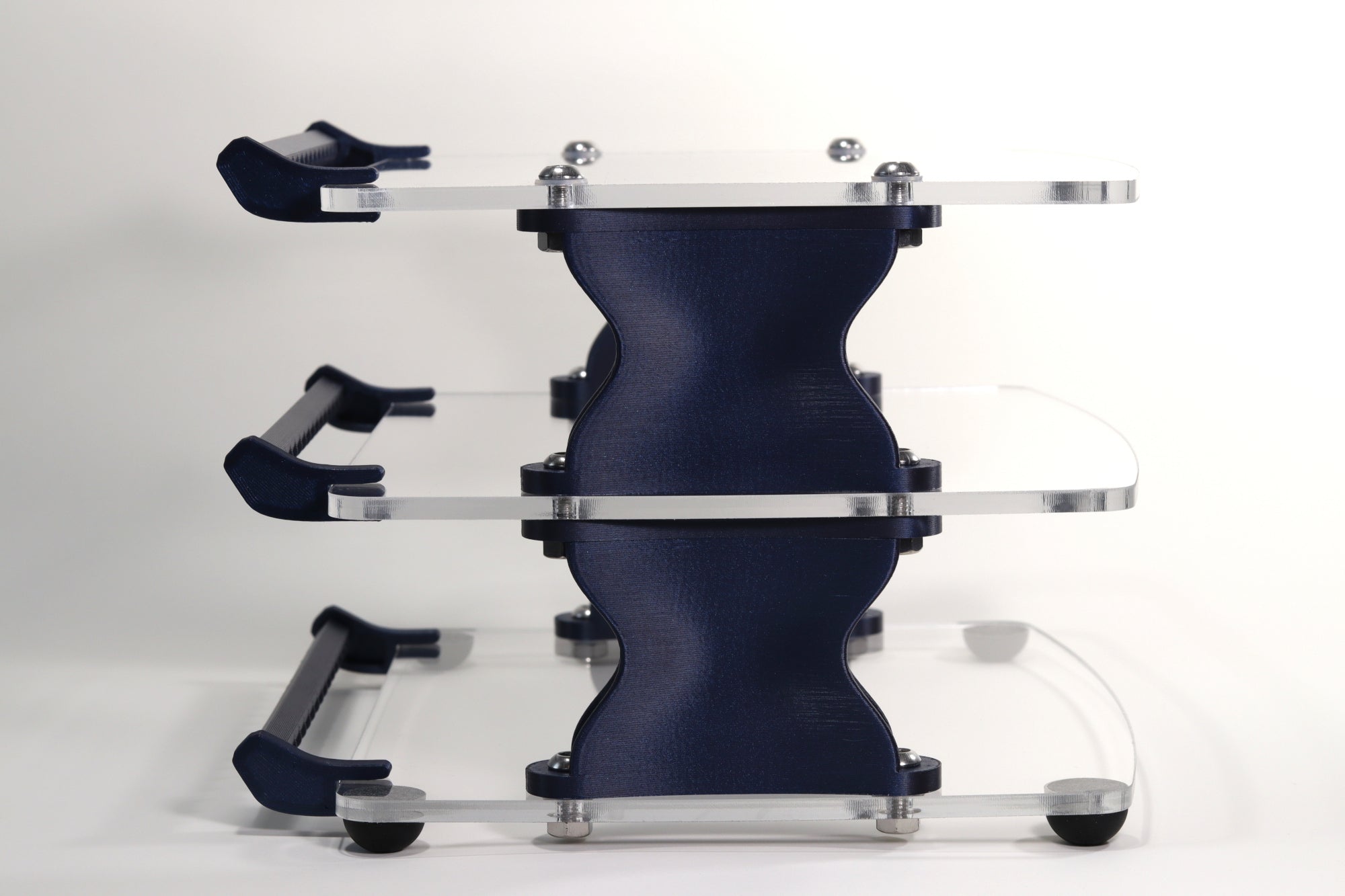 Apos Audio Sound Solver Audio Rack Sound Solver Medium Desktop Audio Rack | Internal Brackets | Acrylic Shelves