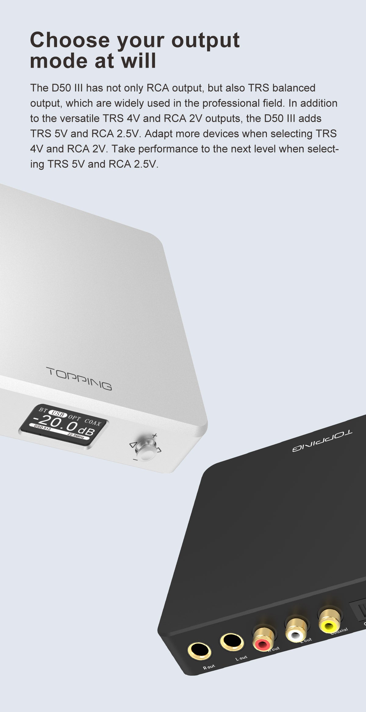 Apos Audio TOPPING DAC (Digital-to-Analog Converter) TOPPING D50 III Desktop DAC