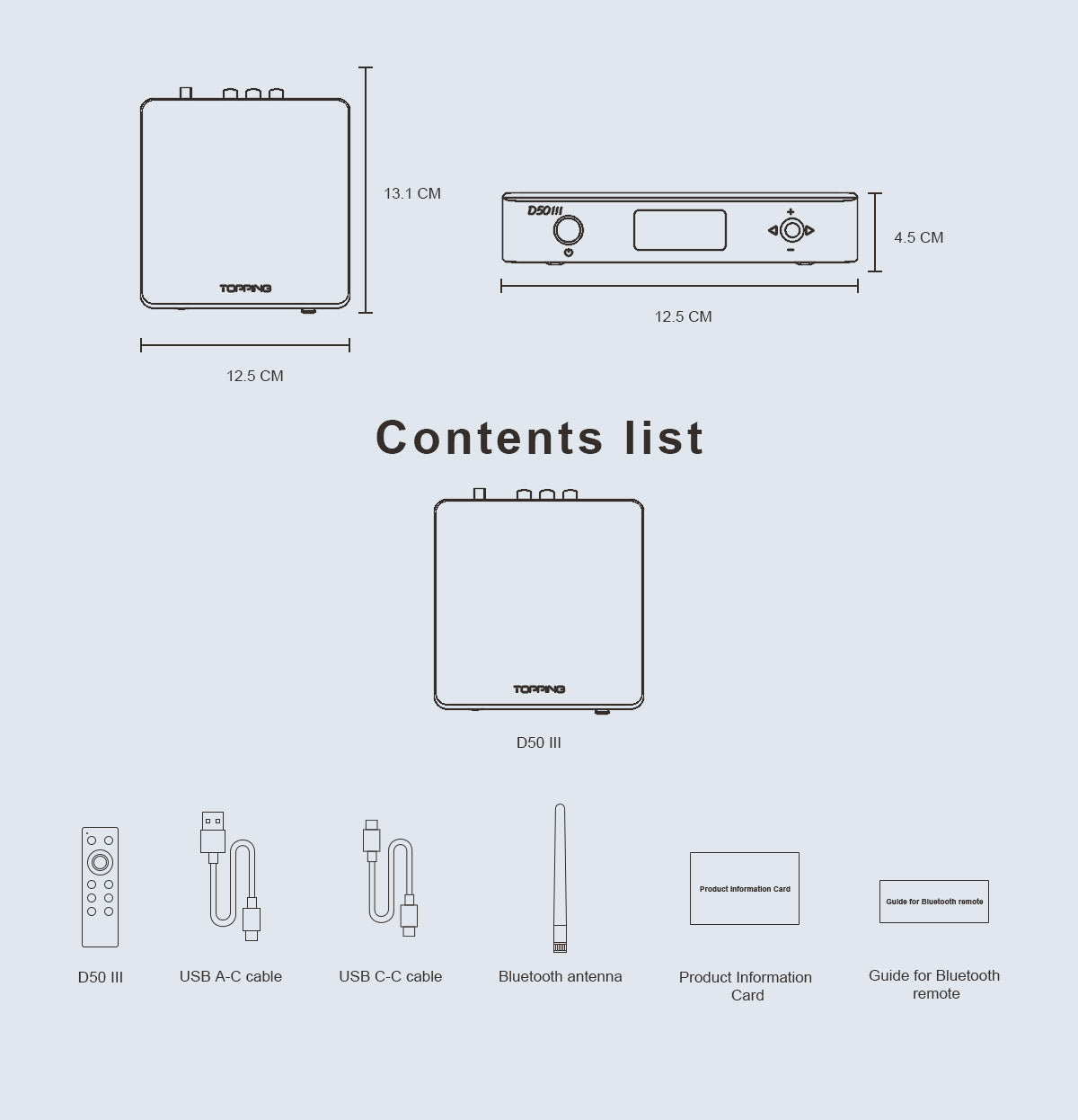 Apos Audio TOPPING DAC (Digital-to-Analog Converter) TOPPING D50 III Desktop DAC