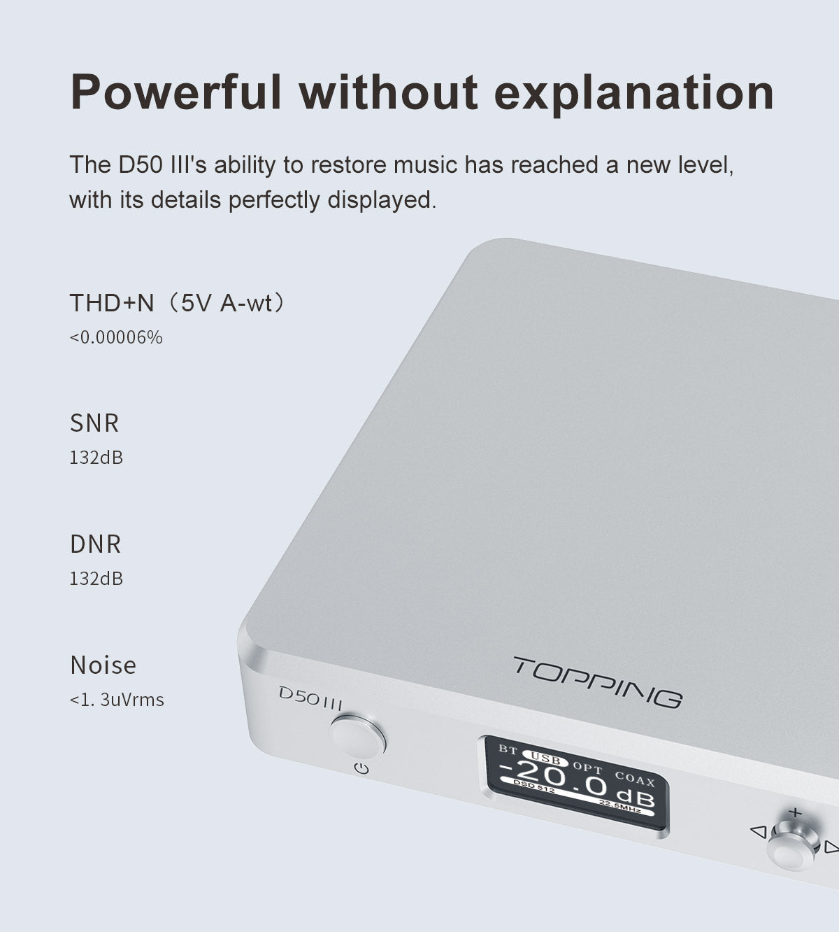 Apos Audio TOPPING DAC (Digital-to-Analog Converter) TOPPING D50 III Desktop DAC