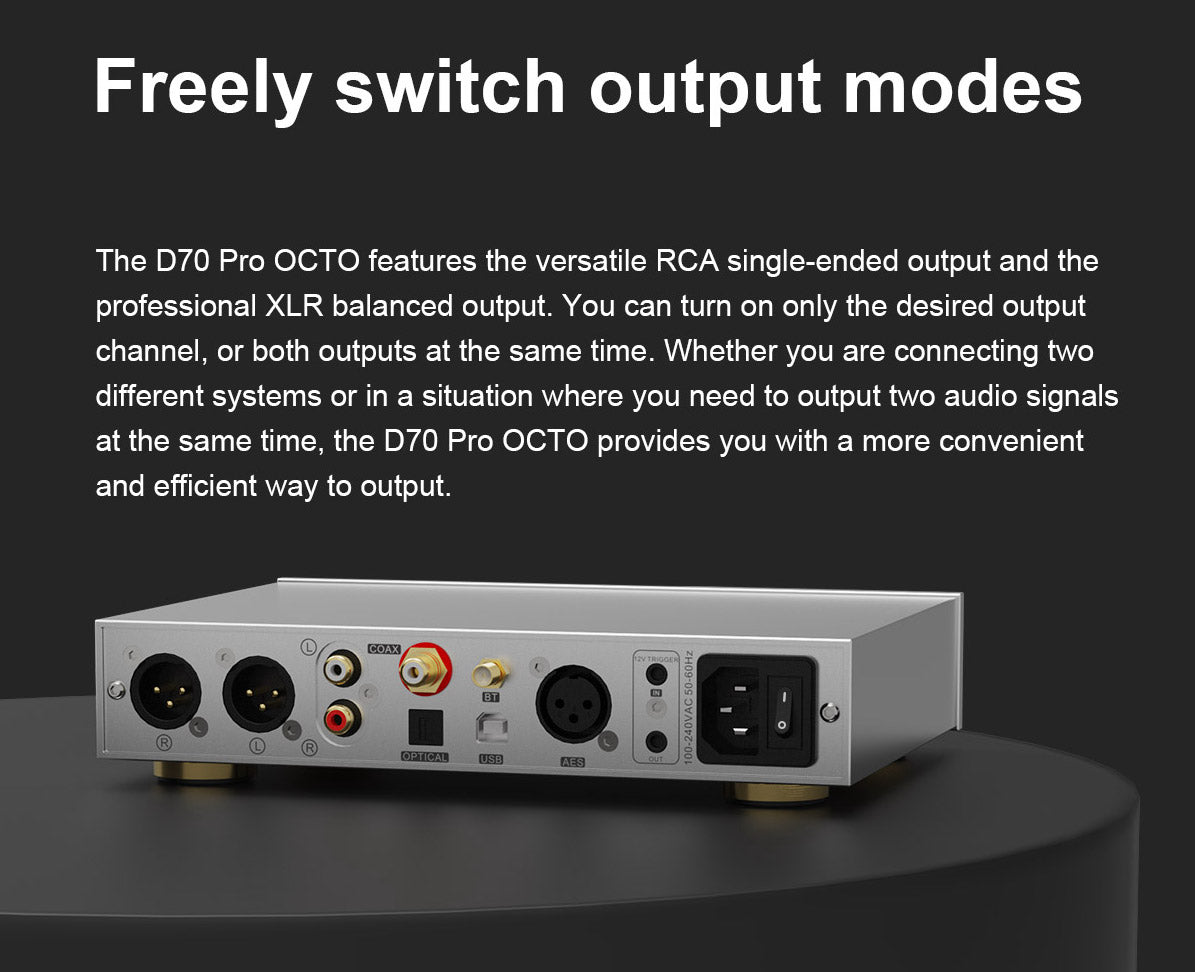 Apos Audio TOPPING DAC (Digital-to-Analog Converter) TOPPING D70 Pro OCTO HIFI Desktop DAC
