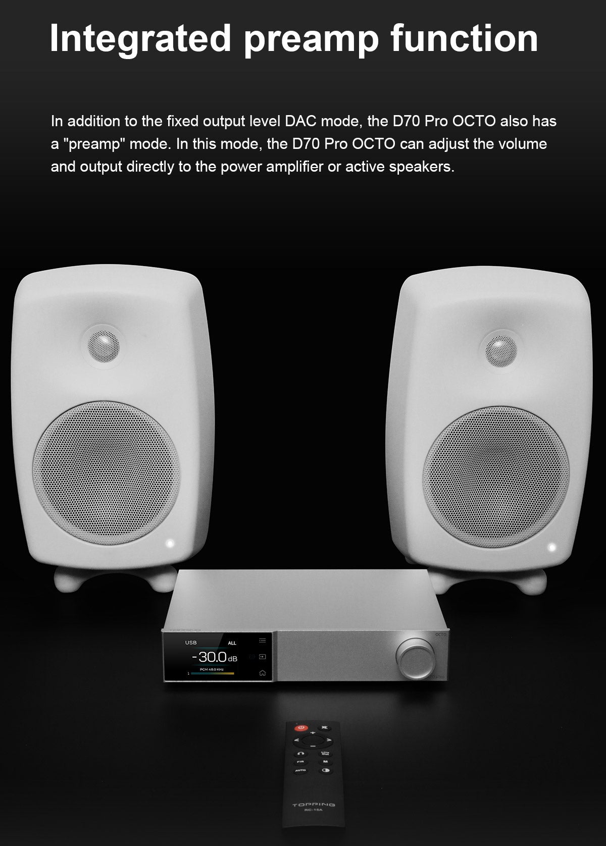 Apos Audio TOPPING DAC (Digital-to-Analog Converter) TOPPING D70 Pro OCTO HIFI Desktop DAC