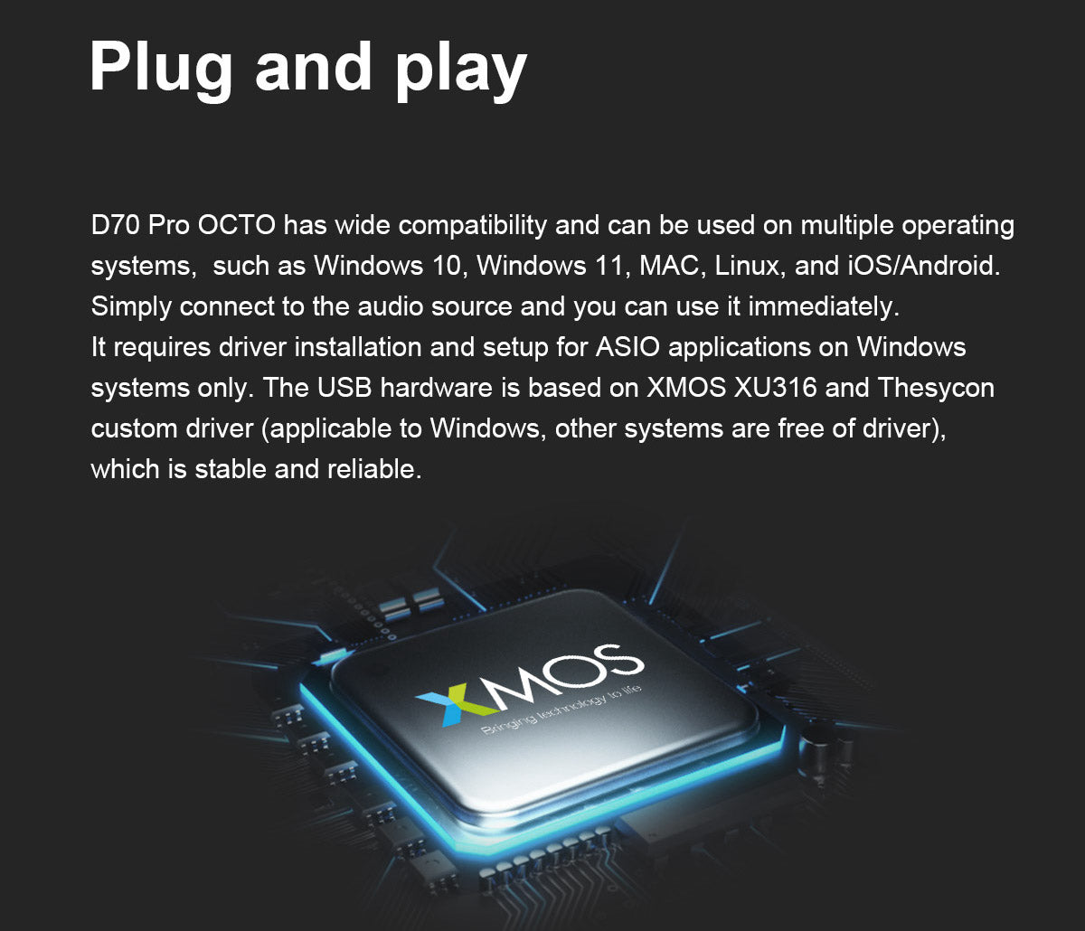 Apos Audio TOPPING DAC (Digital-to-Analog Converter) TOPPING D70 Pro OCTO HIFI Desktop DAC