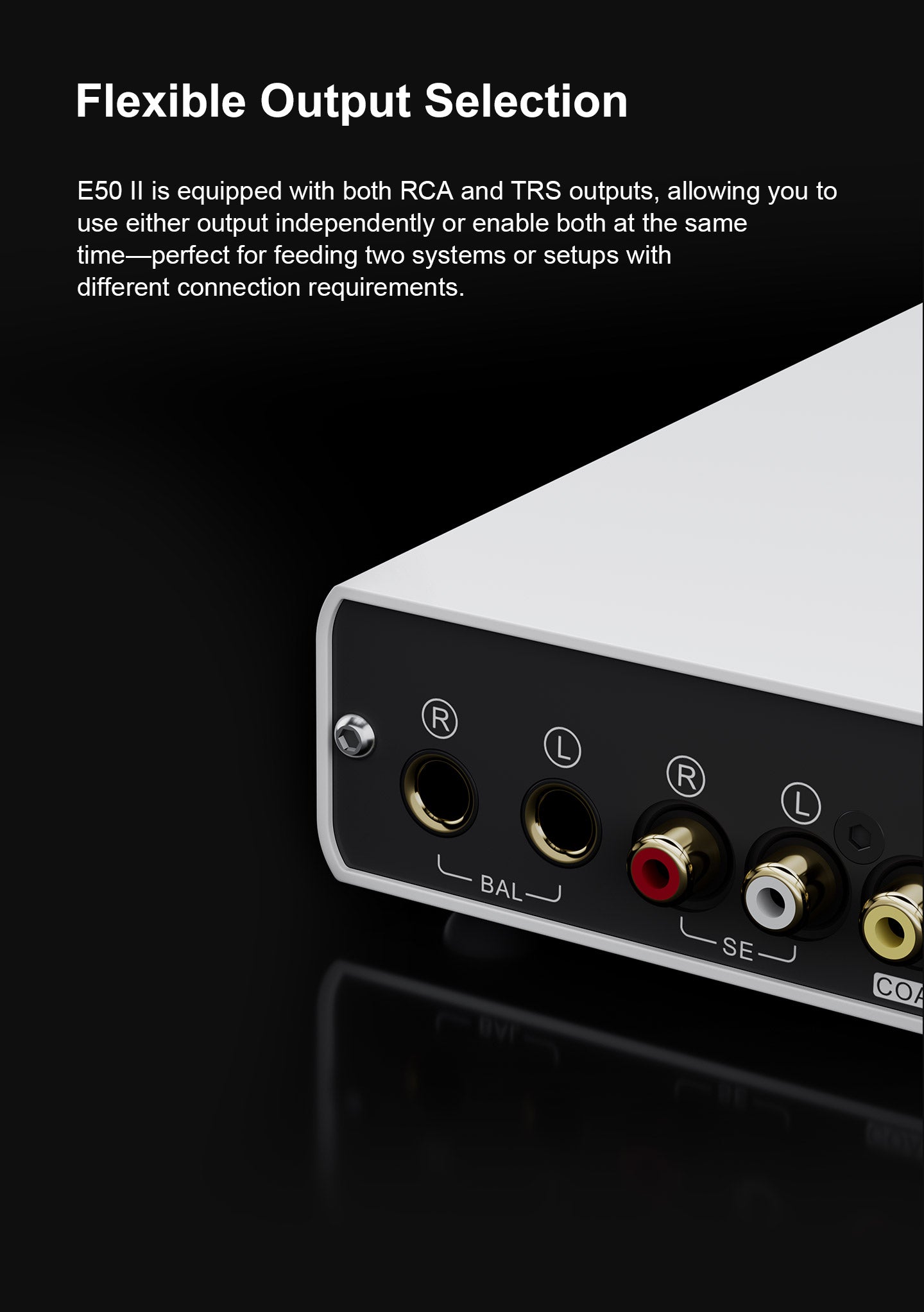 Apos Audio TOPPING DAC (Digital-to-Analog Converter) TOPPING E50 II Desktop DAC (Digital-to-Analog-Convertor)