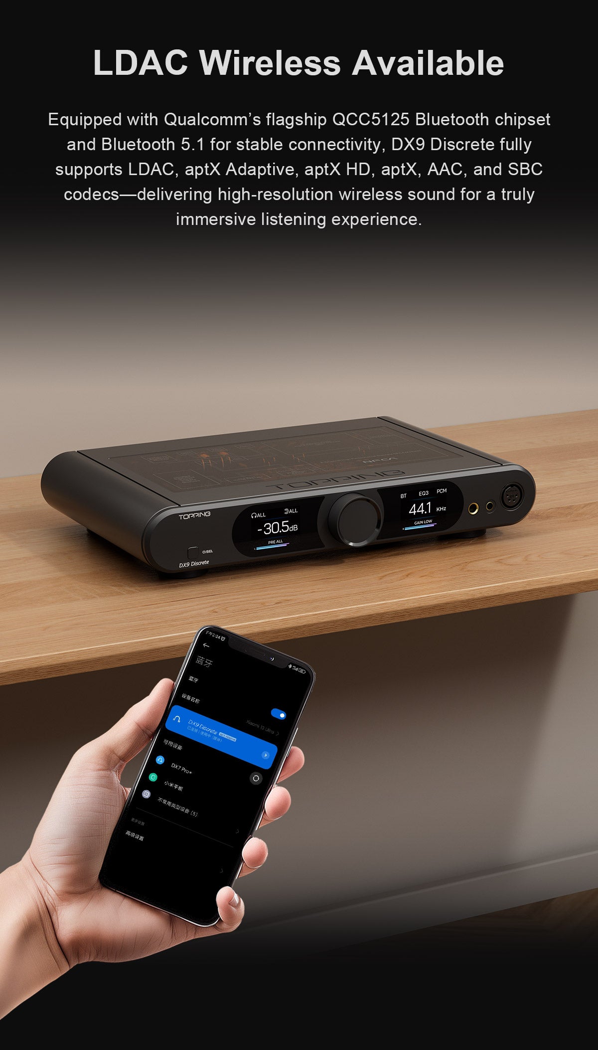 Apos Audio TOPPING Headphone DAC/Amp TOPPING DX9 Discrete DAC/Amp