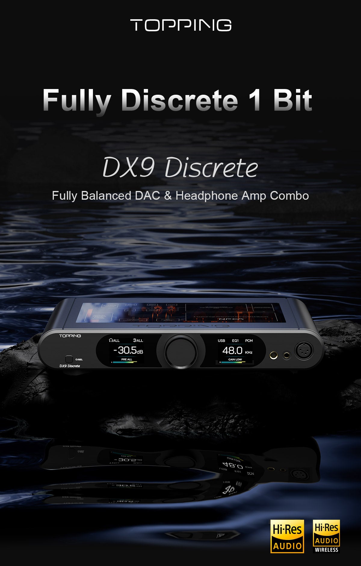 Apos Audio TOPPING Headphone DAC/Amp TOPPING DX9 Discrete DAC/Amp