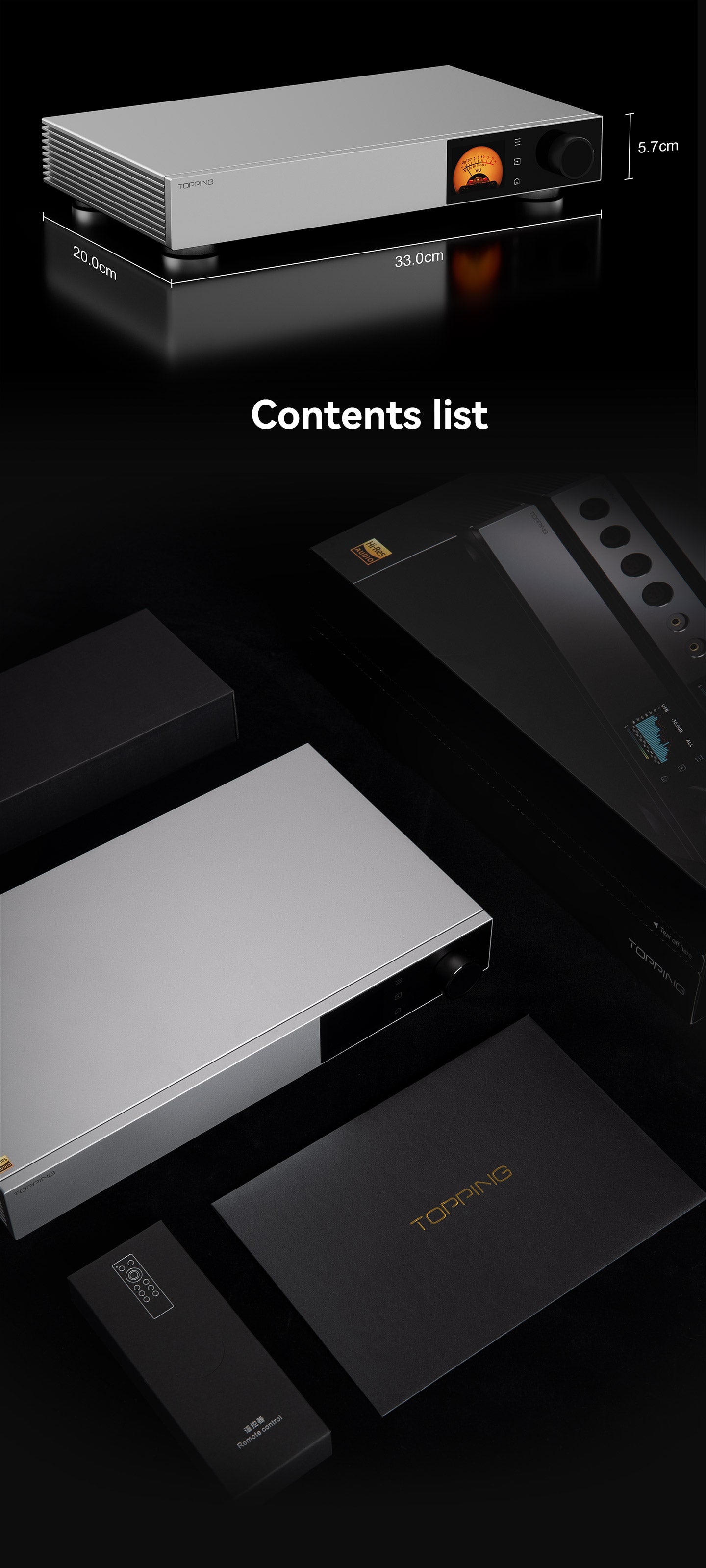 Apos Audio TOPPING Preamplifier TOPPING Pre900 Fully-Balanced Desktop Pre-Amplifier