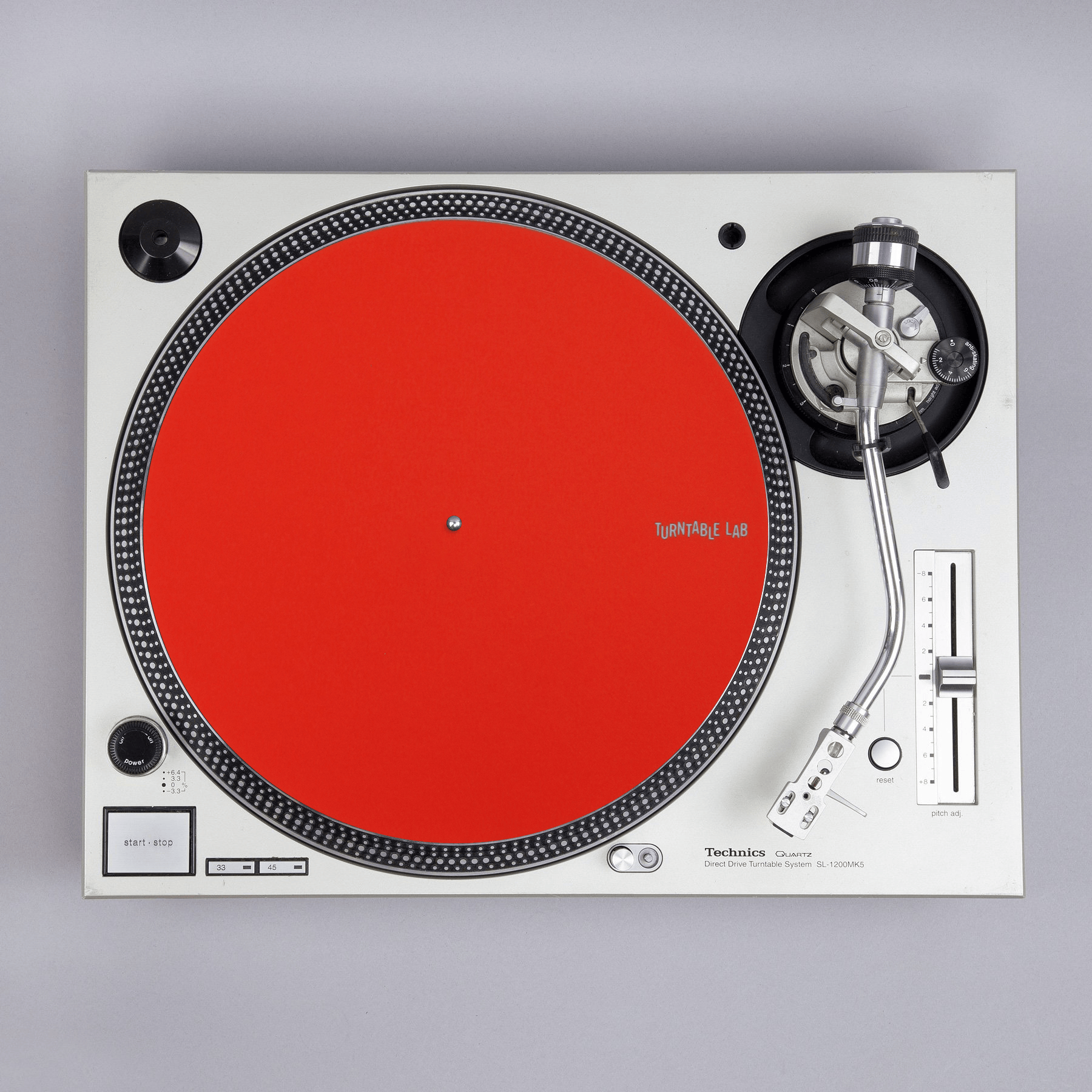 Apos Audio TurntableLab.com Accessory Turntable Lab: Pro Thin Slipmat Record Mats (Technics Style) - Red