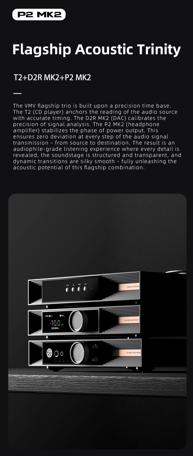 Apos Audio VMV Headphone Amp VMV P2 M2II Desktop Headphone Amplifier