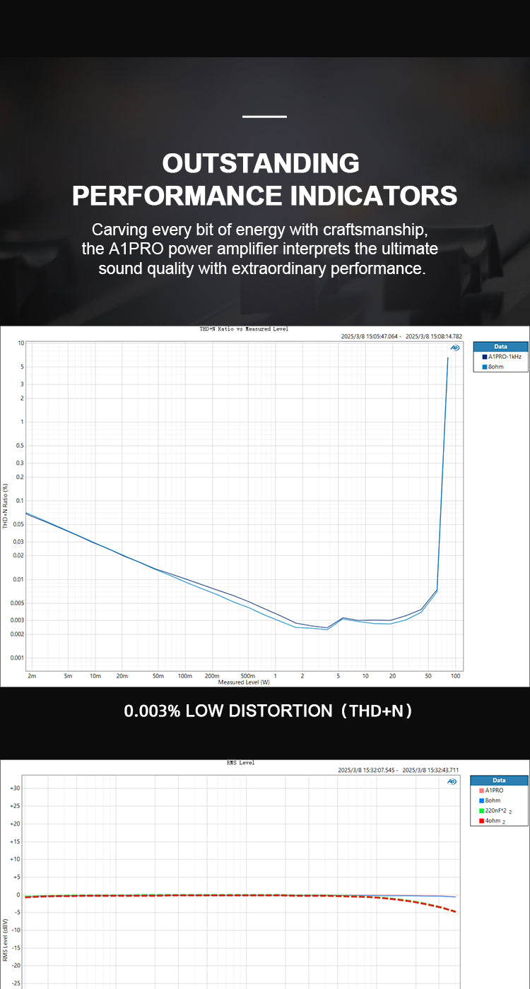 Apos Audio VMV Speaker Amp VMV A1 PRO Gallium Nitride Power Amp