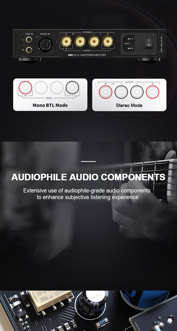 Apos Audio VMV Speaker Amp VMV A1 PRO Gallium Nitride Power Amp