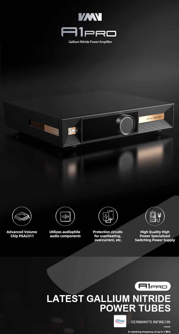 Apos Audio VMV Speaker Amp VMV A1 PRO Gallium Nitride Power Amp