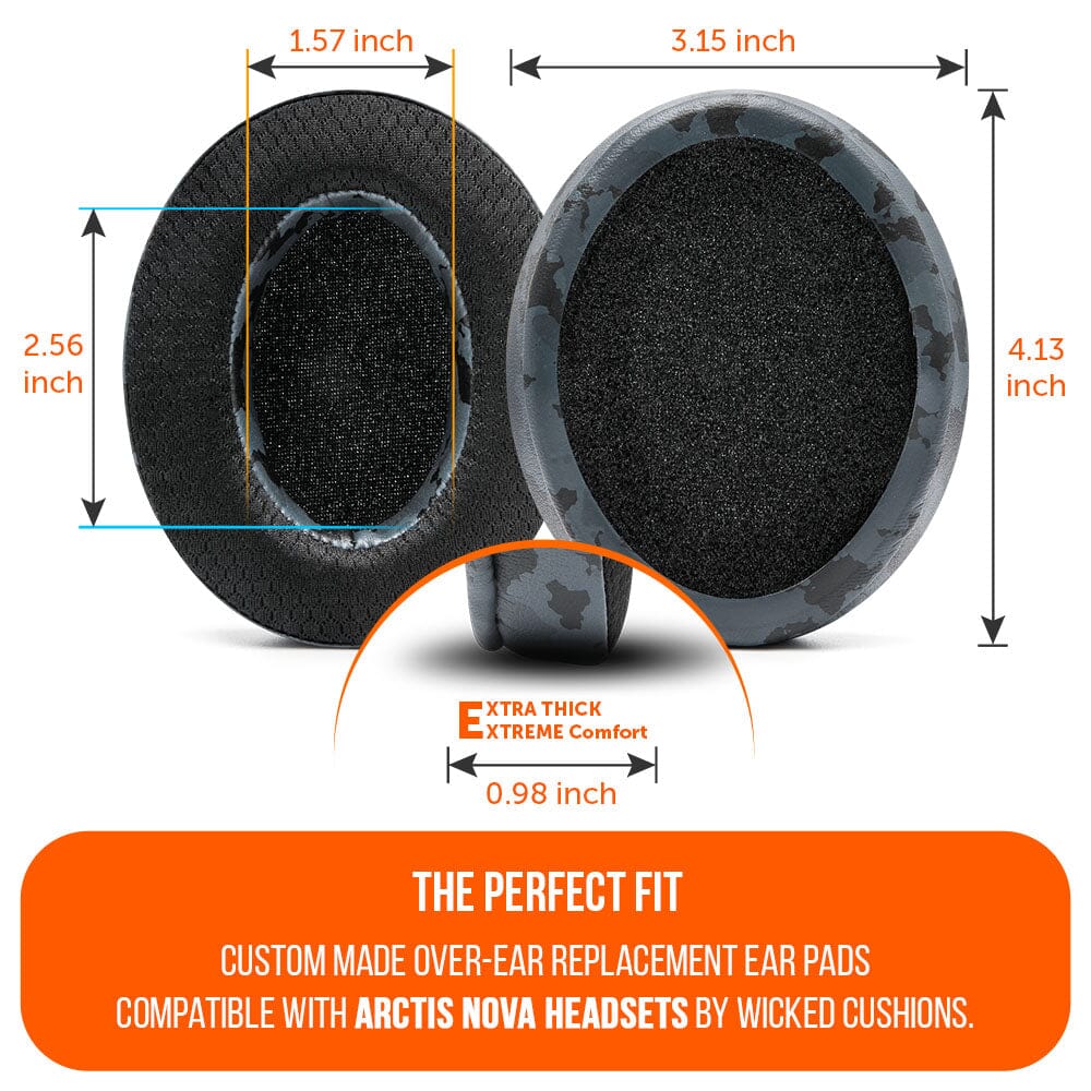 Apos Audio Wicked Cushions Cooling Gel Ear Pads Arctis Nova Earpads - WC FreeZe Cooling Gel