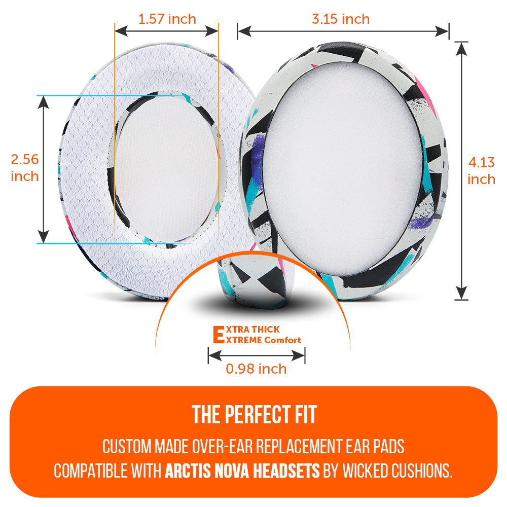 Apos Audio Wicked Cushions Cooling Gel Ear Pads Arctis Nova Earpads - WC FreeZe Cooling Gel