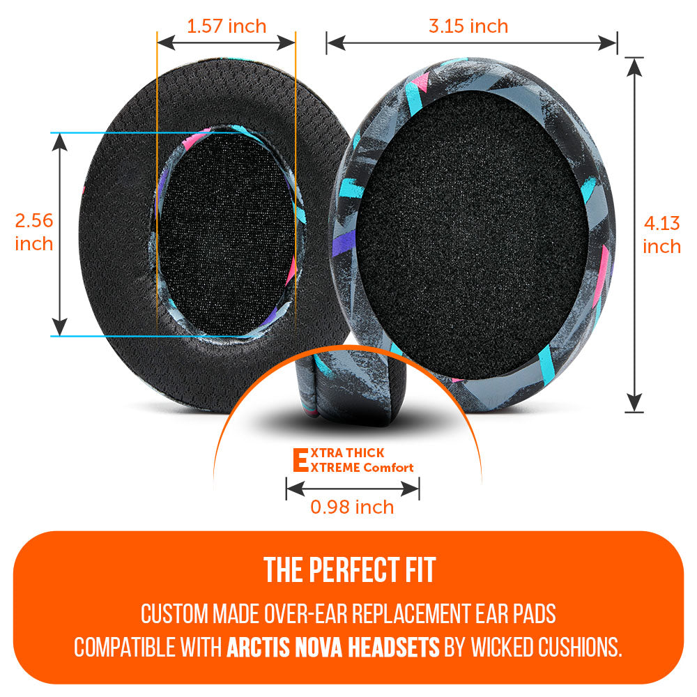 Apos Audio Wicked Cushions Cooling Gel Ear Pads Arctis Nova Earpads - WC FreeZe Cooling Gel