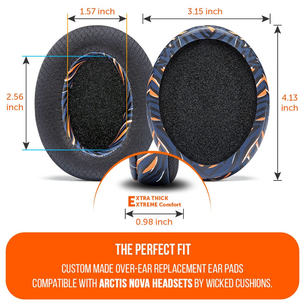 Apos Audio Wicked Cushions Cooling Gel Ear Pads Arctis Nova Earpads - WC FreeZe Cooling Gel