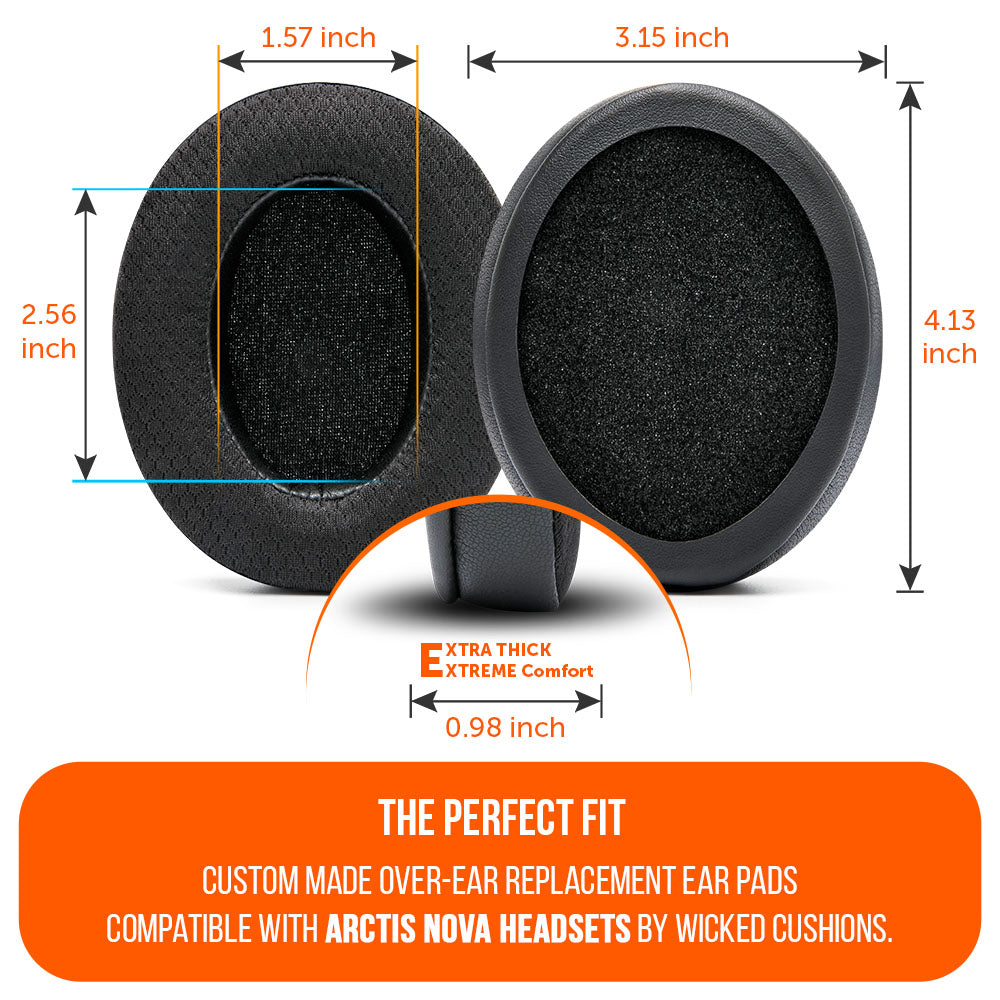 Apos Audio Wicked Cushions Cooling Gel Ear Pads Arctis Nova Earpads - WC FreeZe Cooling Gel