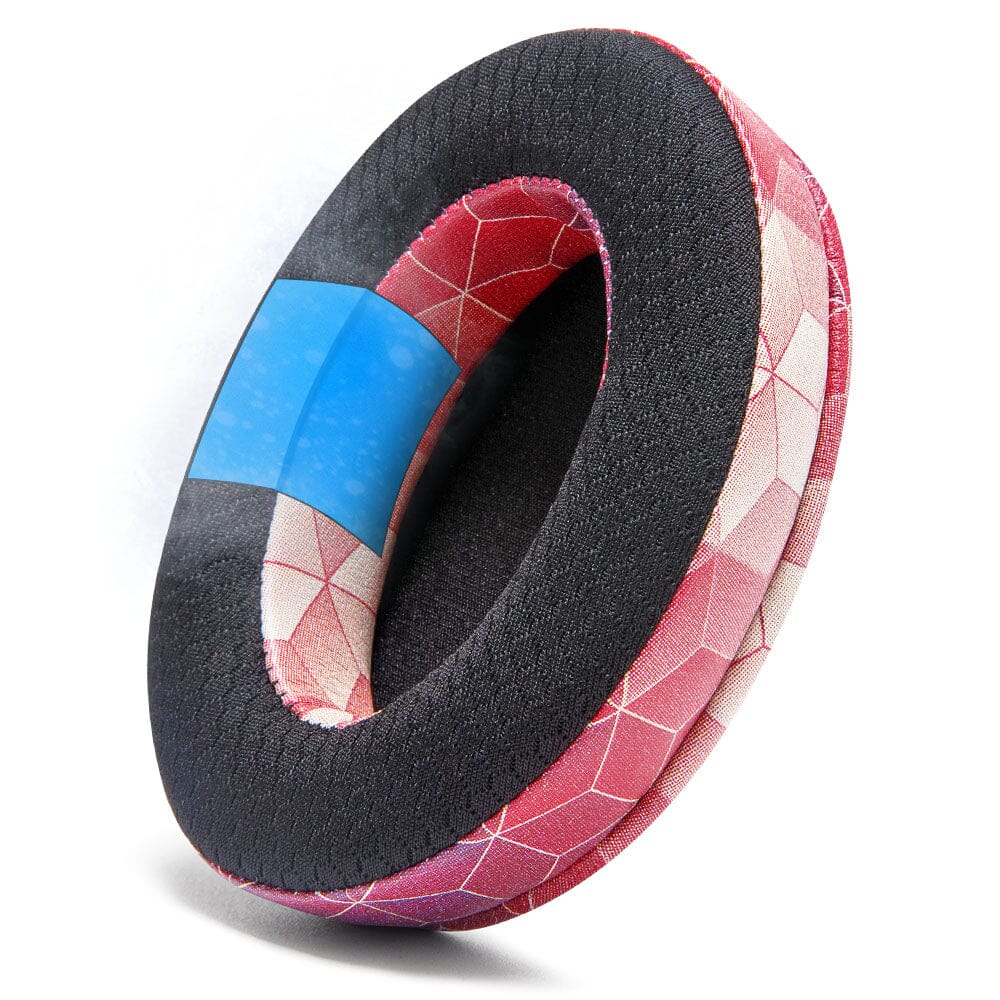 Apos Audio Wicked Cushions Cooling Gel Ear Pads Arctis Nova Earpads - WC FreeZe Cooling Gel Hex Red
