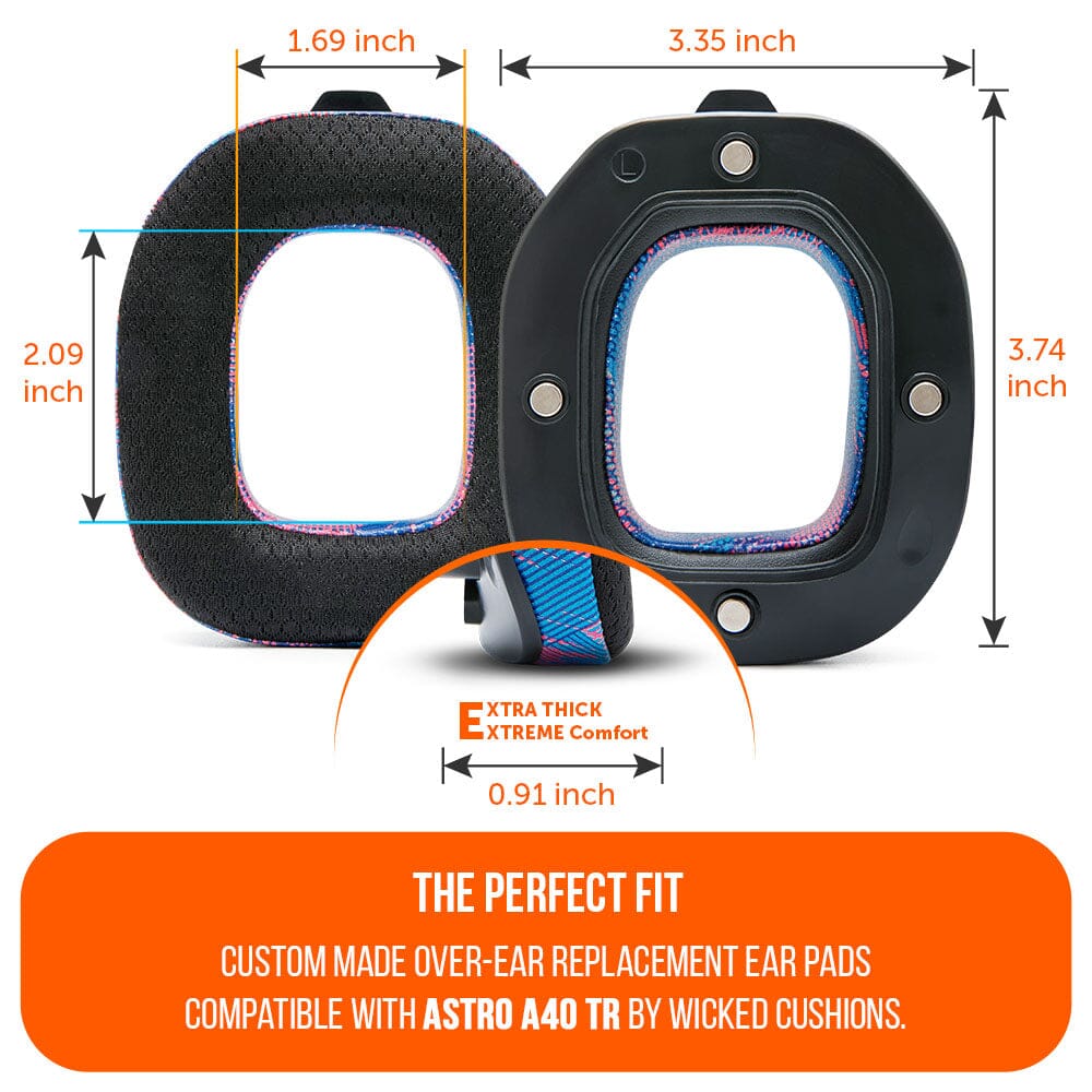 Apos Audio Wicked Cushions Cooling Gel Ear Pads Astro A40 TR Earpads - WC FreeZe Cooling Gel