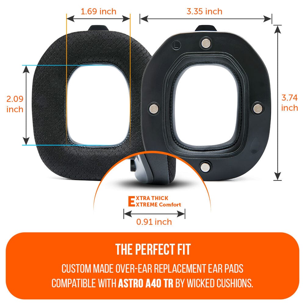 Apos Audio Wicked Cushions Cooling Gel Ear Pads Astro A40 TR Earpads - WC FreeZe Cooling Gel