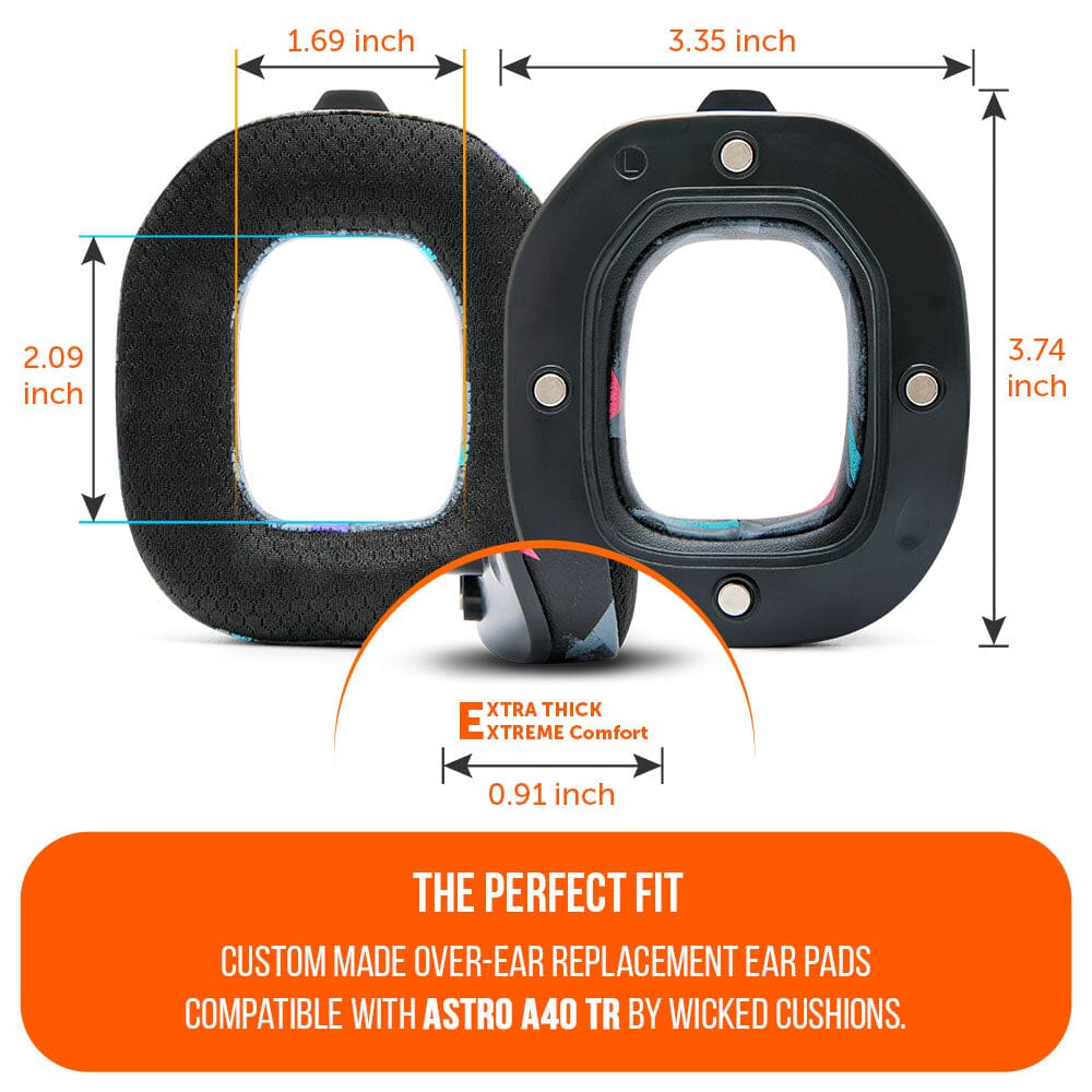 Apos Audio Wicked Cushions Cooling Gel Ear Pads Astro A40 TR Earpads - WC FreeZe Cooling Gel