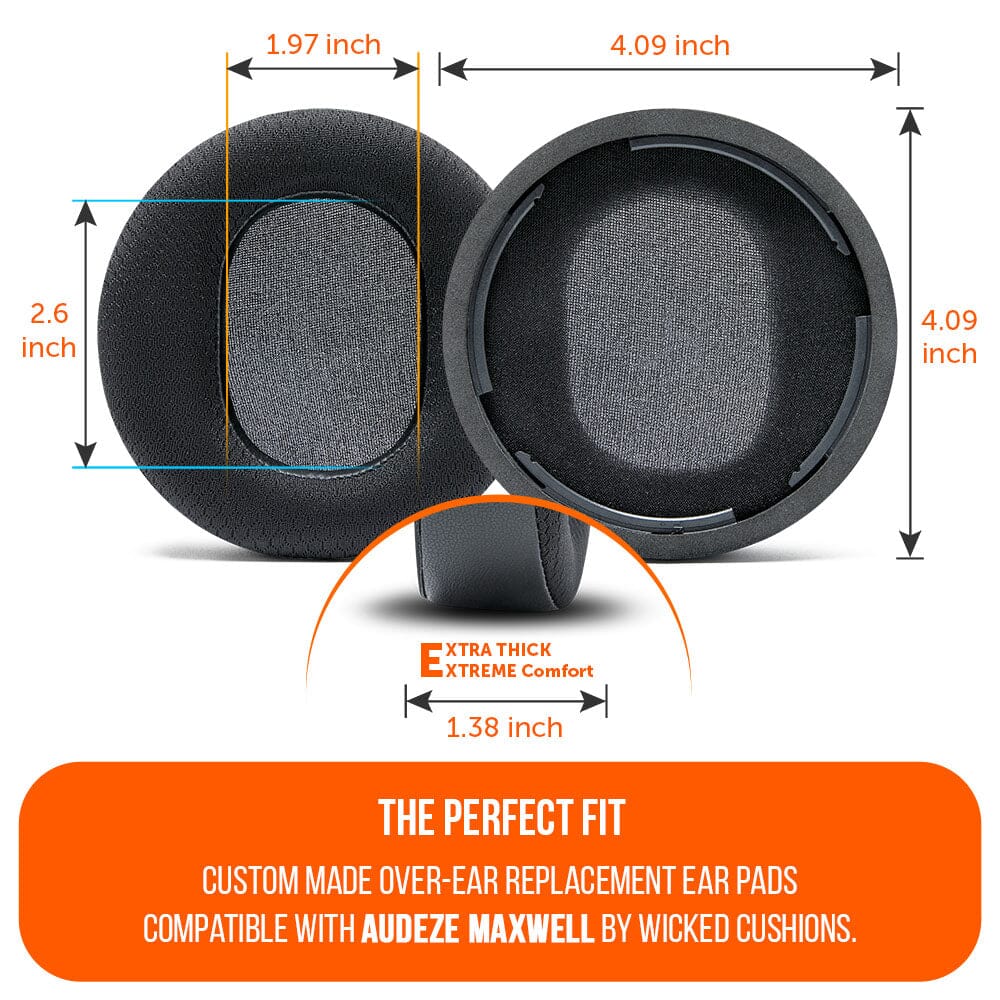 Apos Audio Wicked Cushions Cooling Gel Ear Pads Audeze Maxwell Earpads - WC FreeZe Cooling Gel