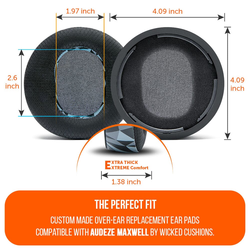 Apos Audio Wicked Cushions Cooling Gel Ear Pads Audeze Maxwell Earpads - WC FreeZe Cooling Gel