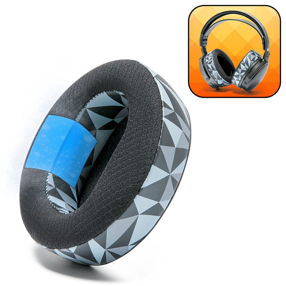 Apos Audio Wicked Cushions Cooling Gel Ear Pads Audeze Maxwell Earpads - WC FreeZe Cooling Gel Geo Grey