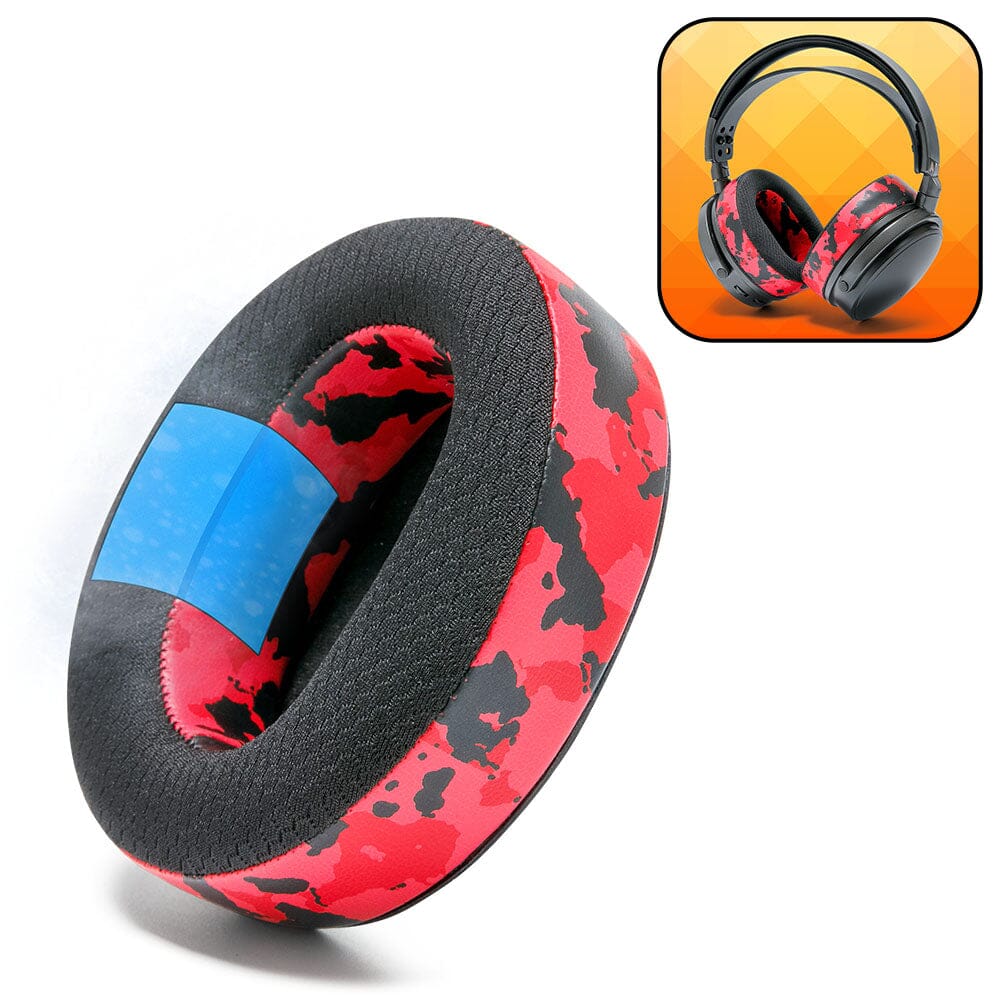 Apos Audio Wicked Cushions Cooling Gel Ear Pads Audeze Maxwell Earpads - WC FreeZe Cooling Gel Red Camo