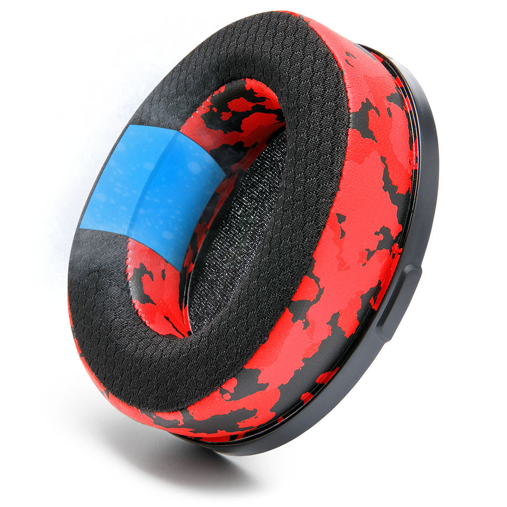Apos Audio Wicked Cushions Cooling Gel Ear Pads Audeze Penrose & Mobius Earpads - WC FreeZe Cooling Gel Red Camo