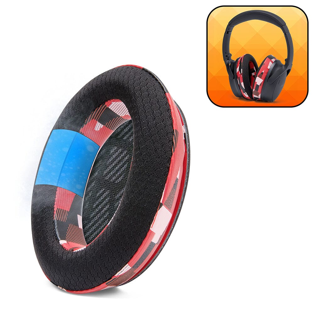 Apos Audio Wicked Cushions Cooling Gel Ear Pads Bose QC35 Cooling Gel Earpads - WC FreeZe Red Prism