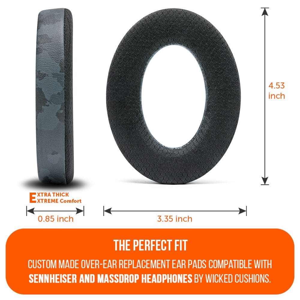 Apos Audio Wicked Cushions Cooling Gel Ear Pads Earpads for Sennheiser PC38X & More - WC FreeZe Cooling Gel