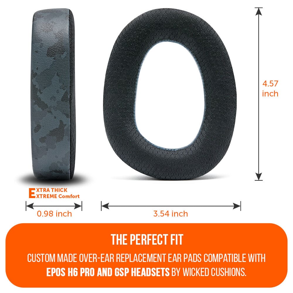 Apos Audio Wicked Cushions Cooling Gel Ear Pads EPOS H6 Pro & GSP Headset Earpads - WC FreeZe Cooling Gel