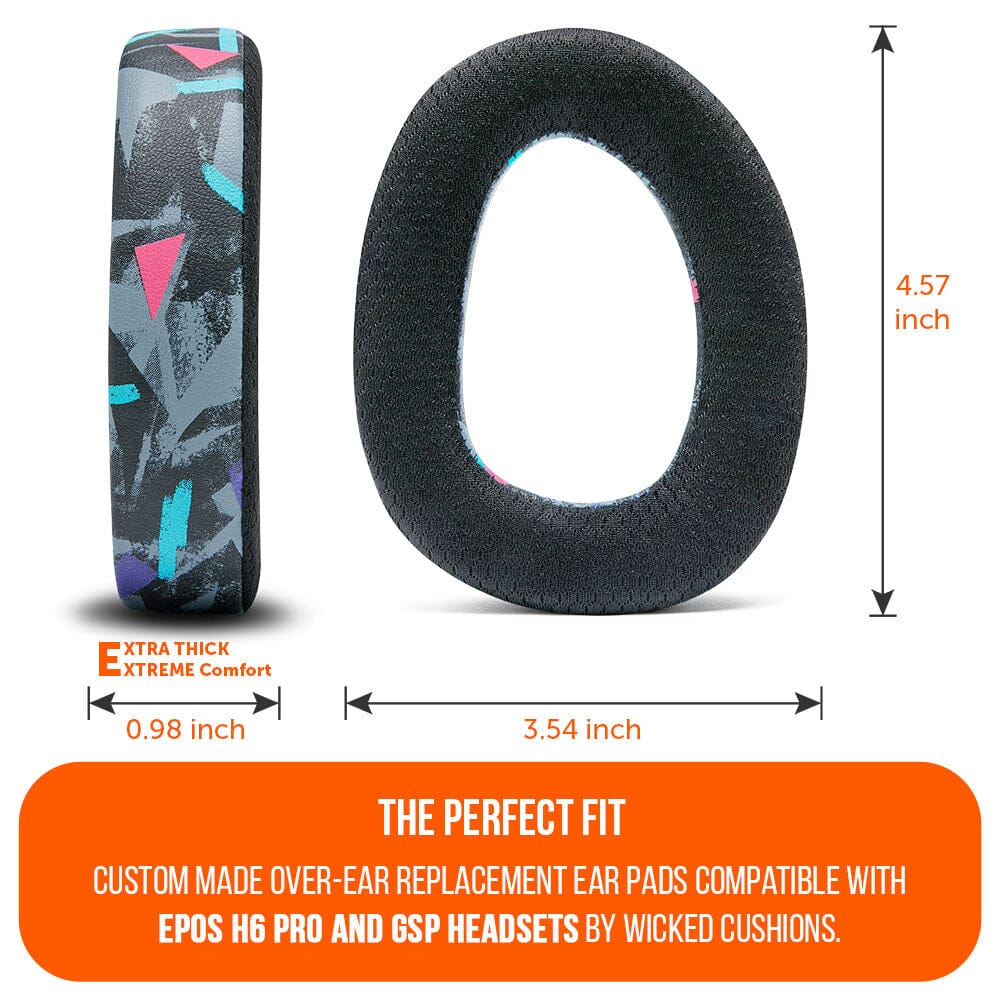 Apos Audio Wicked Cushions Cooling Gel Ear Pads EPOS H6 Pro & GSP Headset Earpads - WC FreeZe Cooling Gel