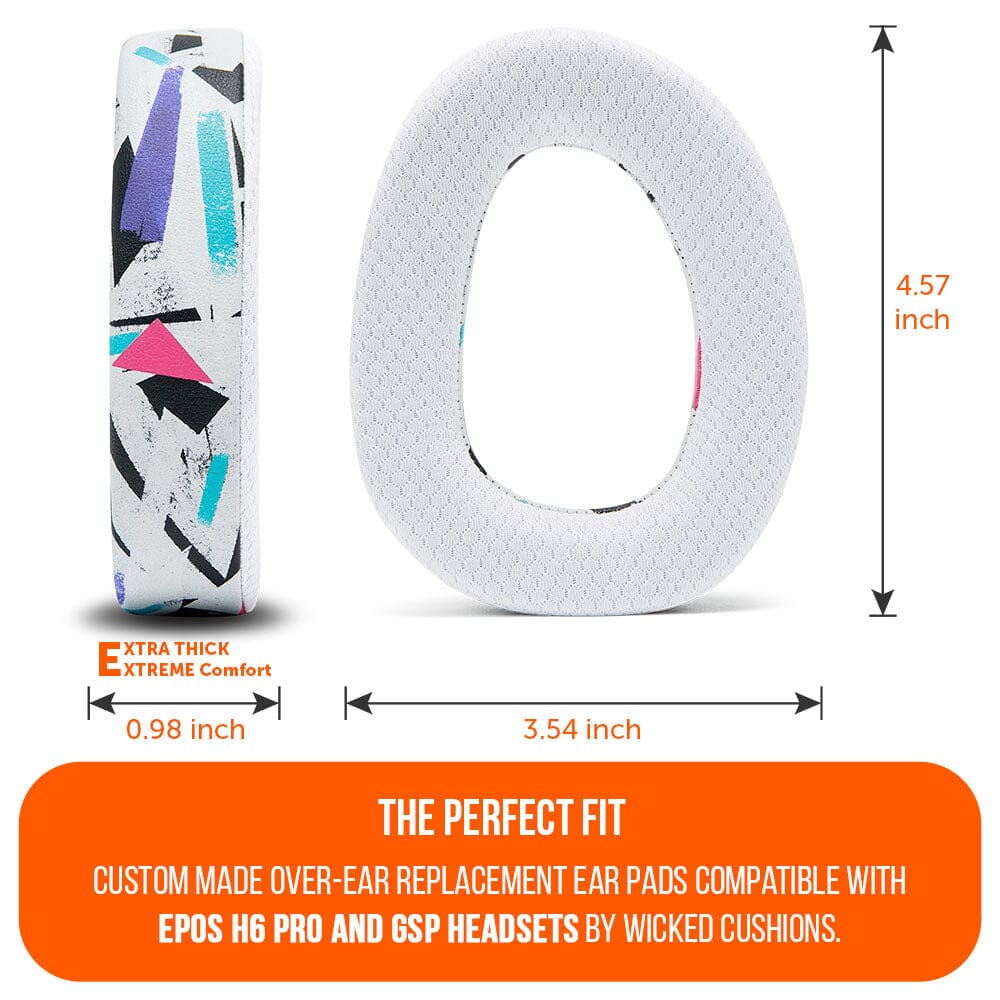Apos Audio Wicked Cushions Cooling Gel Ear Pads EPOS H6 Pro & GSP Headset Earpads - WC FreeZe Cooling Gel