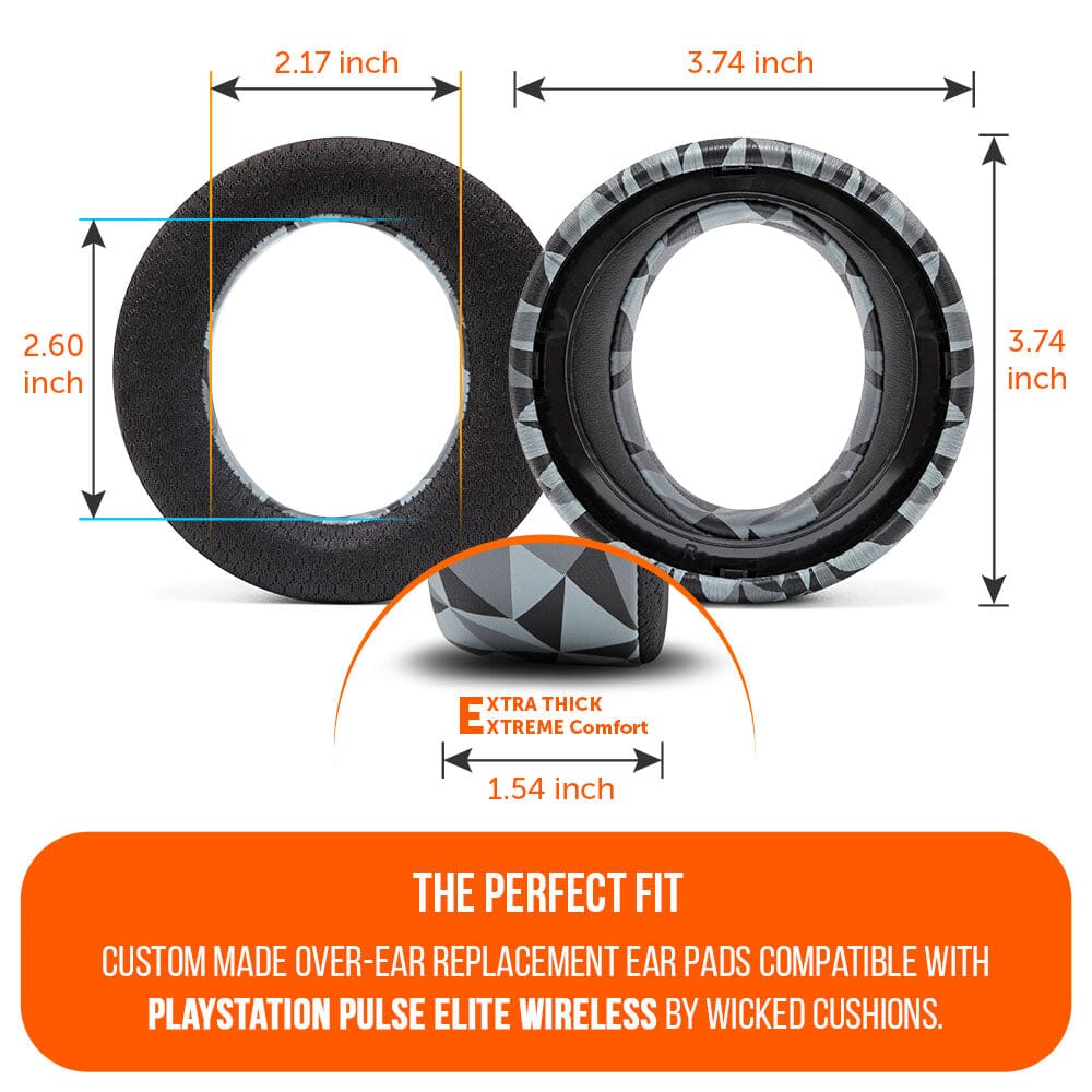 Apos Audio Wicked Cushions Cooling Gel Ear Pads PlayStation Pulse Elite Cooling Gel Earpads - WC FreeZe Pulse Elite
