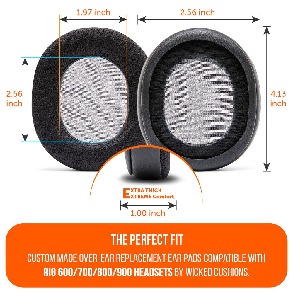 Apos Audio Wicked Cushions Cooling Gel Ear Pads RIG 600, 700, 800 & 900 Series Earpads - WC FreeZe Cooling Gel