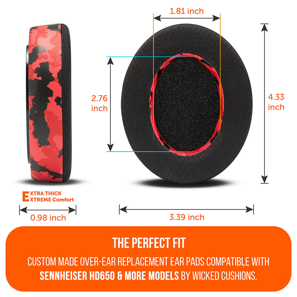 Apos Audio Wicked Cushions Cooling Gel Ear Pads Sennheiser HD6XX & HD600 Gel Earpads - WC FreeZe HD