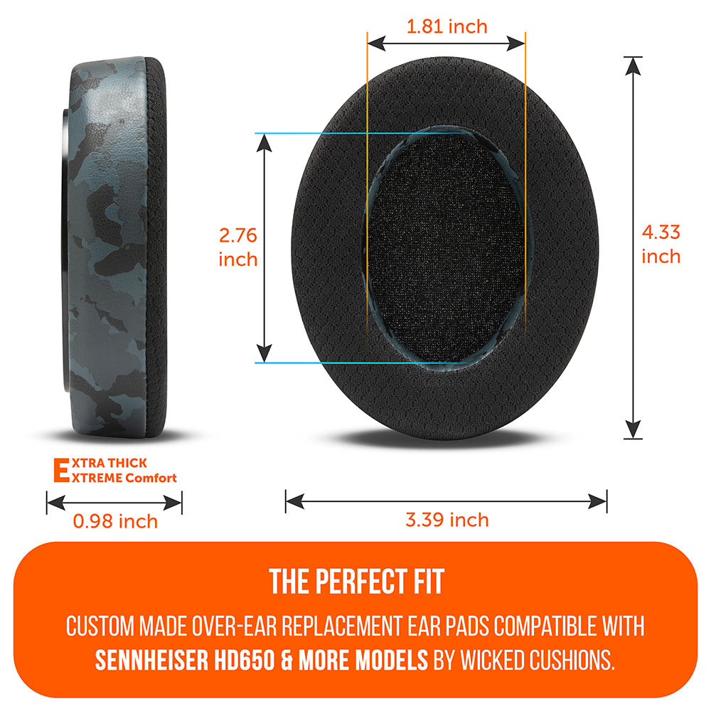 Apos Audio Wicked Cushions Cooling Gel Ear Pads Sennheiser HD6XX & HD600 Gel Earpads - WC FreeZe HD