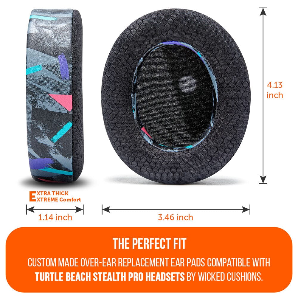 Apos Audio Wicked Cushions Cooling Gel Ear Pads Turtle Beach Stealth Pro Earpads - WC FreeZe Cooling Gel